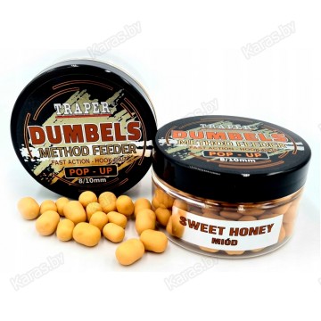 Бойлы Traper Boilies Dumbels Pop-up 8-10 мм/30 г Miód (Мед)